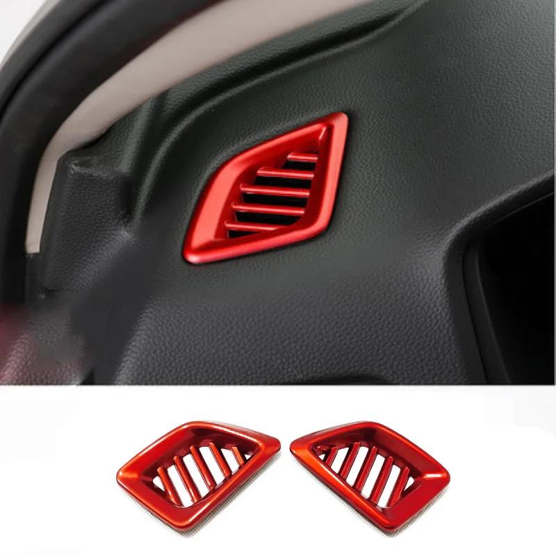 For Honda Accord 10th Gen 2018 Carbon Fiber Style Interior Dashboard Air Vent AC Outlet Cover Molding Trim Decals