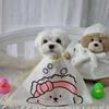 Verstellbarer Haustierumhang Wasserdicht Transparent Haustier Haarschnitt Umhang Polyester Cartoon Druck Hundefriseur Umhang für Hunde Katzen Tränenflecken