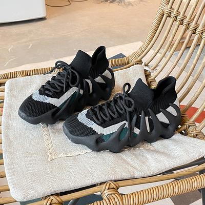 Women's Shoes Spring New Fly-woven Breathable Soft-soled Sports Casual Socks Shoes Octopus