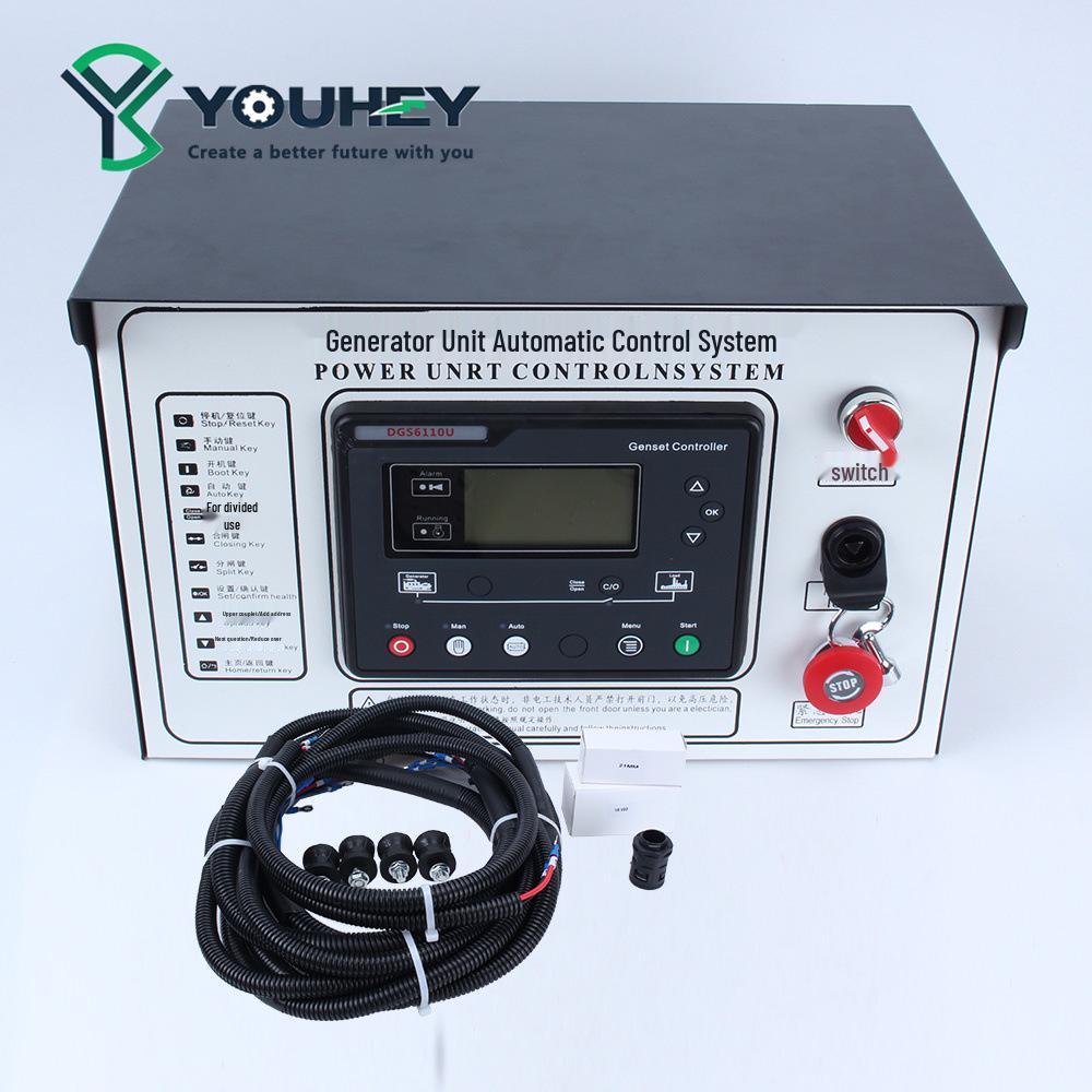 Diesel Generator 6110U Auto Control Panel with Four Protection & One-Key Start