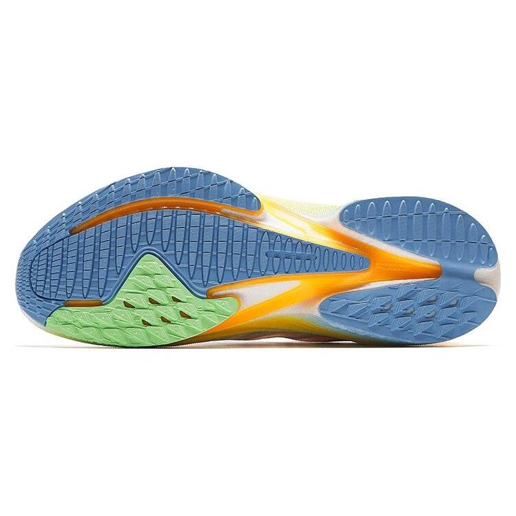 New Anta MACH 3.0 Anti Slip Wear Resistant Low Top Running Shoes Men's White Blue Yellow 112325583S-6
