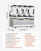Slushie Machine, 12L/3.17Gal X 4 Tank Commercial Slushy Maker, Frozen Drink Maker with Self-Cleaning, Margarita Machine for Restaurants Bars Party for