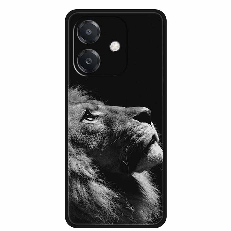 For OPPO A20 Case A 20 Phone Cover Lion Wolf Black Silicone Soft Back Cover Case For OPPO A40 A40m A60 5G Case A 40 A 60 Coque