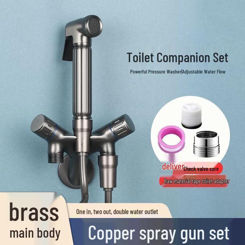 TLXT High-Pressure Toilet Sprayer Kit with Angle Valve