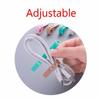 4Pcs Cable Winder Silicone Cable Organizer Wire Wrapped Cord Line Storage Holder