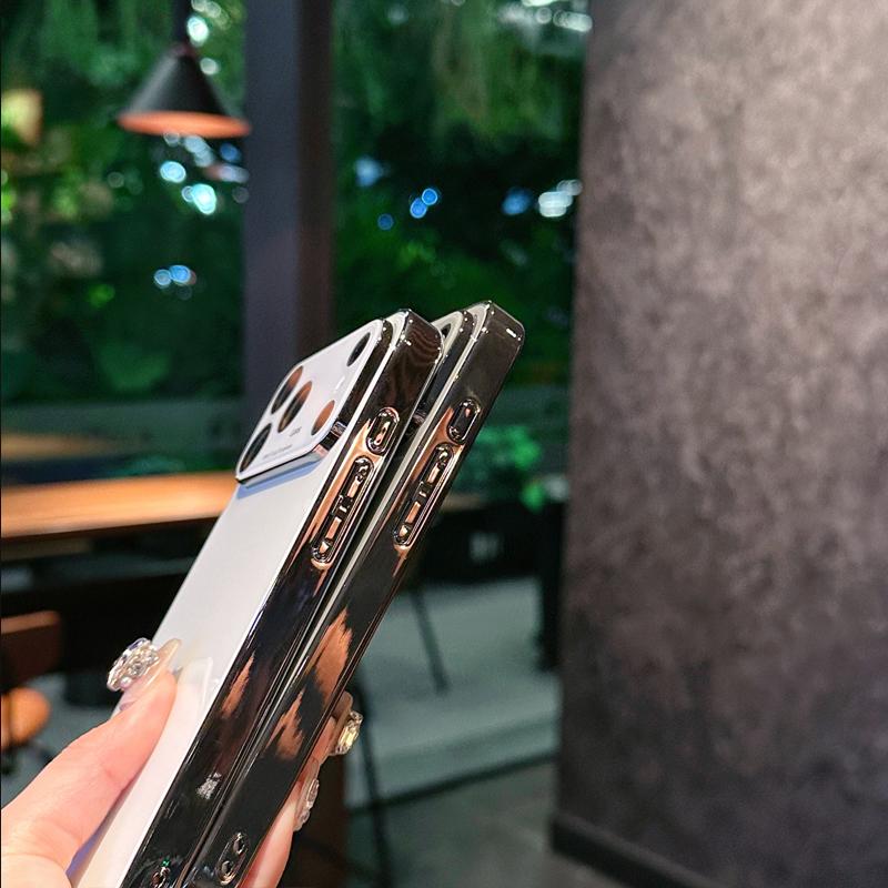Electroplated Glass Candy Color Case For Iphone 17 Pro Max Camera Lens Protection Shockproof Back Cover For Iphone Air