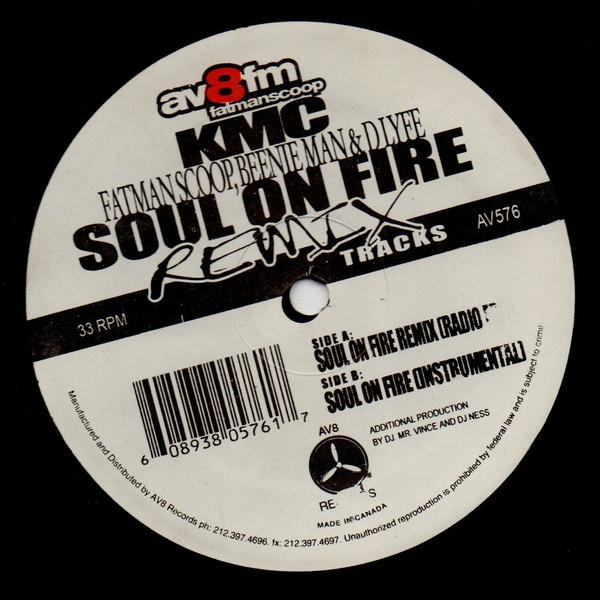 

12inch Record KMC - Soul On Fire AV576 AV8 Records 2005 US Rap & Hip-Hop/R&B Used