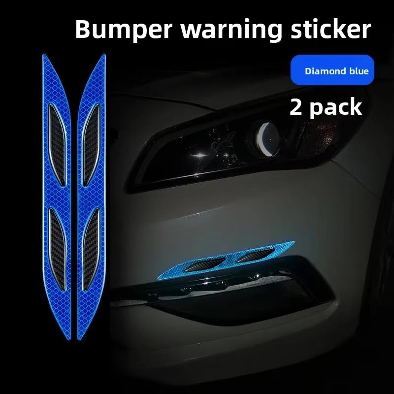 Reflective Car Sticker for Bumper Door Wheel Brow Anti-scratch Protective Stickers Car Body Anti-collision Night Warning Sticker