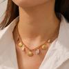 316L Stainless Steel Glamorous Conch Shells Series Connection Necklace Women Noble Elegant Neck Chain Jewelry Gifts