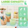 48Pcs PP Desktop Pencil Holder Large Capacity Desktop Pencil Basket Openwork Mini Storage Basket Space Saving for School Office