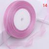 38Meter/Roll 1.5Cm Sheer Chiffon Ribbon For Handmade Bow Craft Wedding Christmas Decoration Diy Card Gift Wrapping