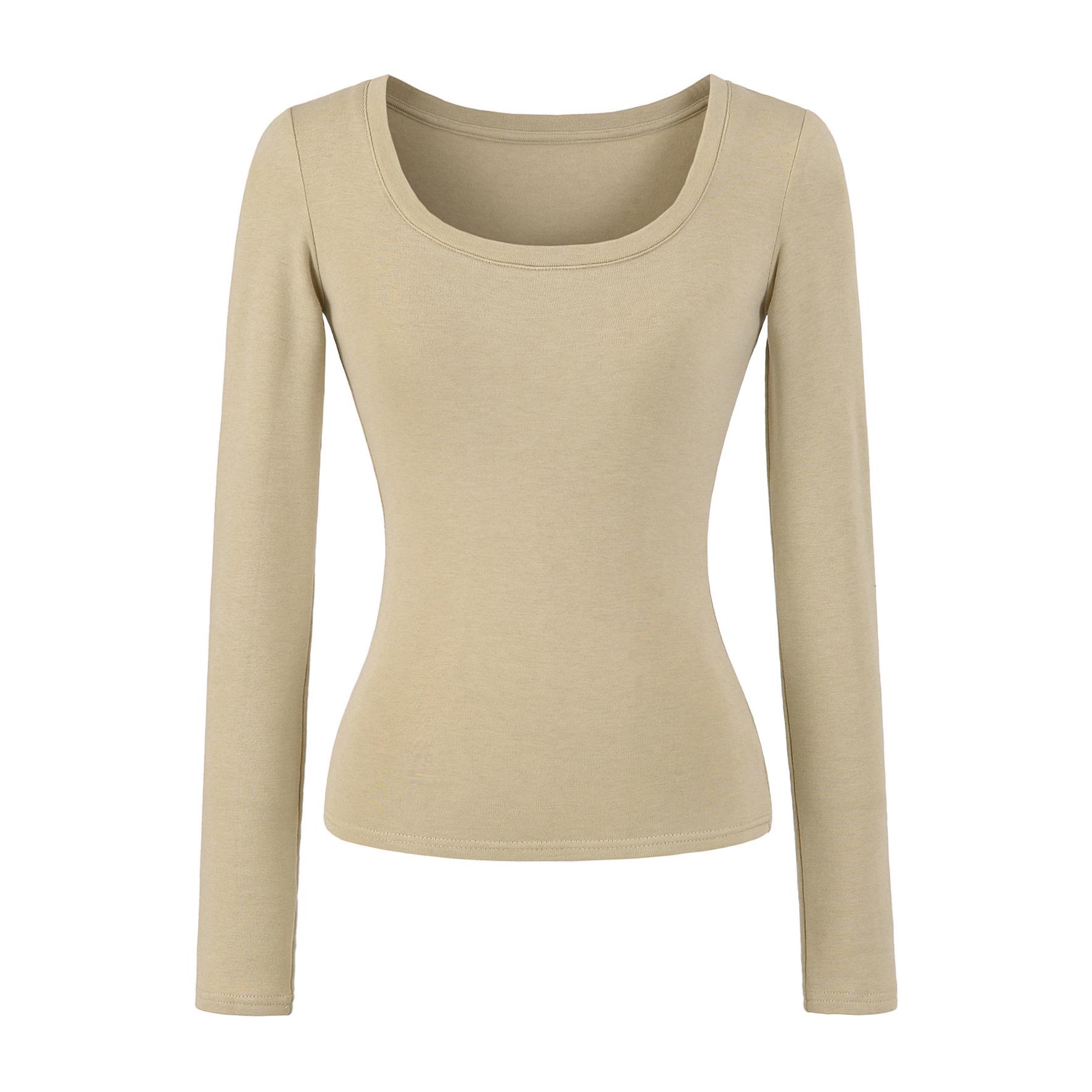 

Women s U-neck Slim-Fit Short-Sleeve T-Shirt – Merino Base Layer for Autumn/Winter 2025 Small