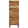 Highboard with Shelf Brown 40 X 33 X 110 Cm Solid Mango Wood