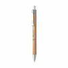 Flair Woody Cliq Bolígrafo Retráctil 0.7mm Paquete de 1 x 5 bolígrafos Tinta Negra Elegante Cuerpo con Textura de Madera para Oficina Escuela Escritura