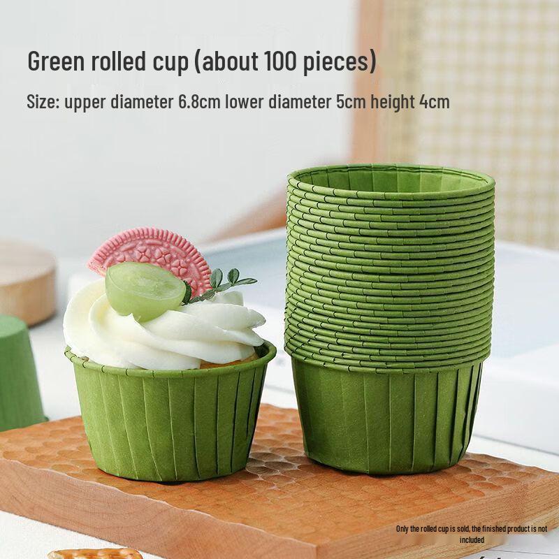 Baizi'en A47 Rolled Edge Muffin Baking Paper Cups