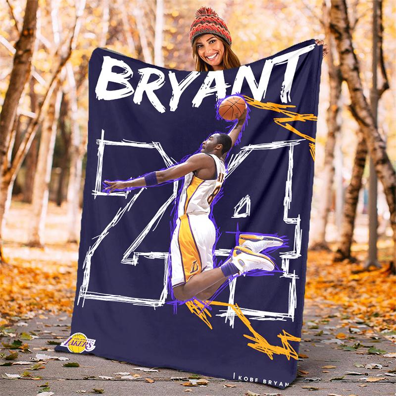 Great Basketball Player Flannel Blanket Soft All-Season Throw, Design for Camping, Car Travel, Hiking Sofa, Bed, Office Perfect Gift for Parties