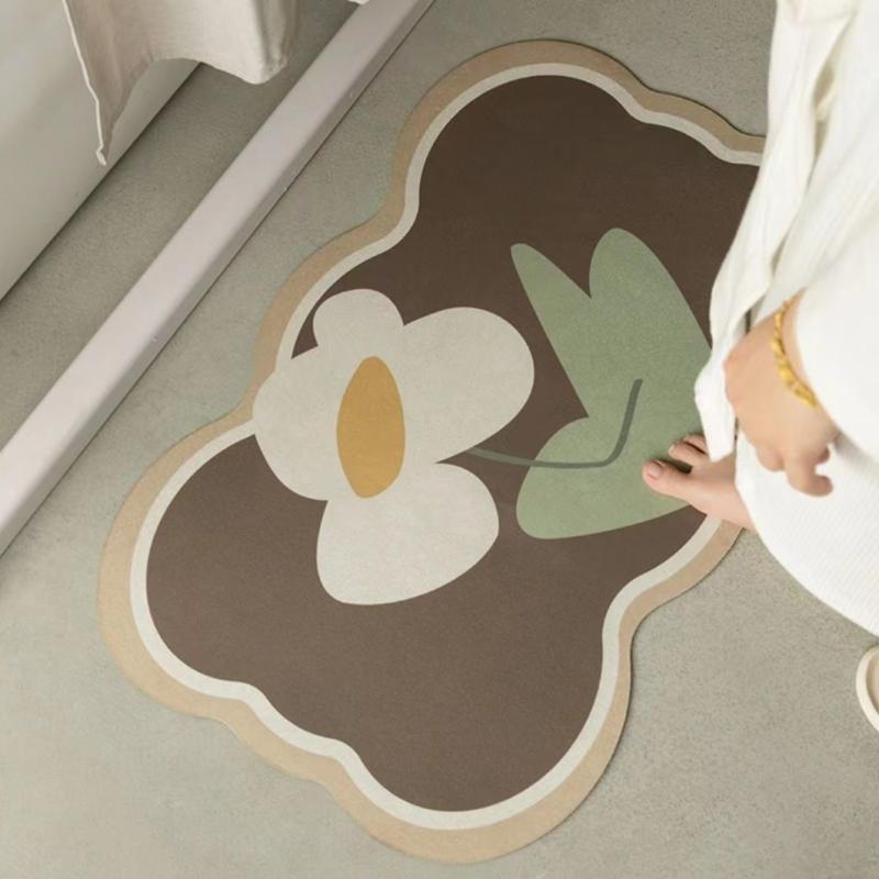 

Впитывающий коврик для пола в ванной комнате, нескользящий коврик для пола у двери туалета, маленький коврик для пола в ванной комнате/туалете, коврик у двери душевой комнаты 40X60cm 15.7X23.6in