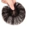 Peruca Curta Cinza para Cobrir Cabelos Grisalhos Feminina: Adesivo Leve para Cabelo de Verão
