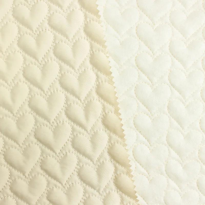 0.5m/1m 8 Colors Love Clip Cotton Quilted Fabric For Warm Jackets Bags Cotton Coats Bedding Pillows Handmade DIY Sewing Fabrics