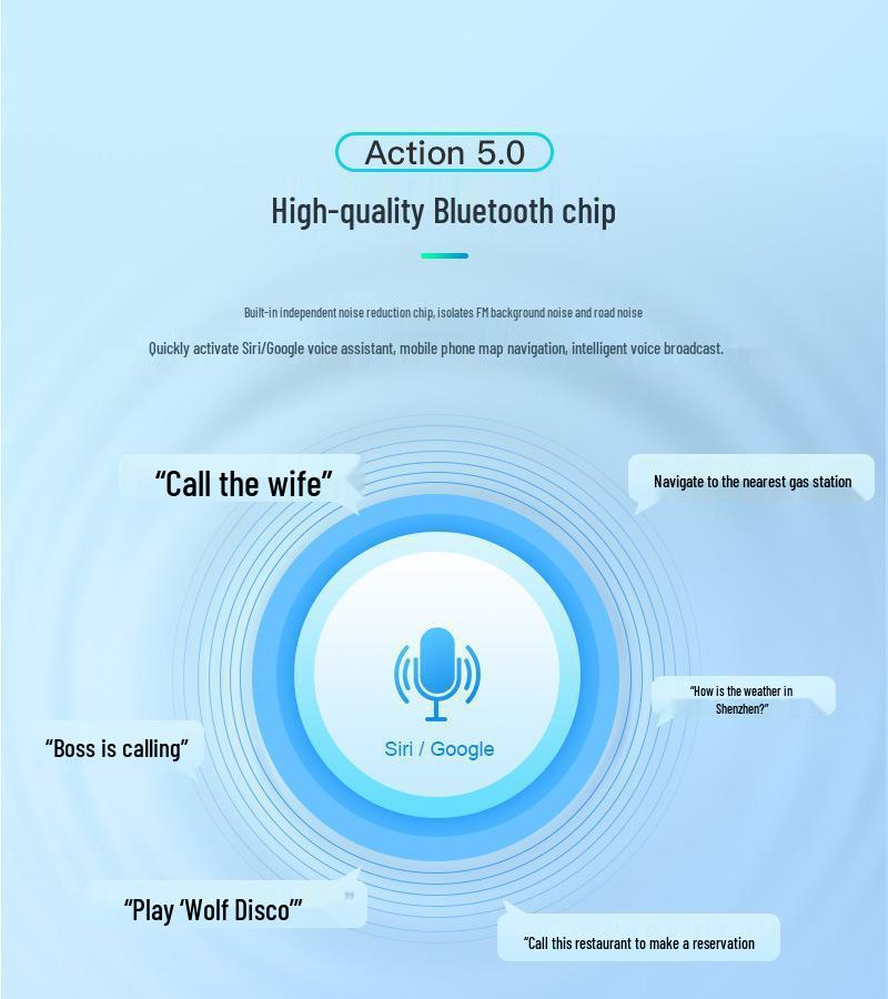 BT93 Bluetooth Car Charger with QC3.0, Hands-free Calling, MP3 Player, Card Slot, HiFi Lossless Audio