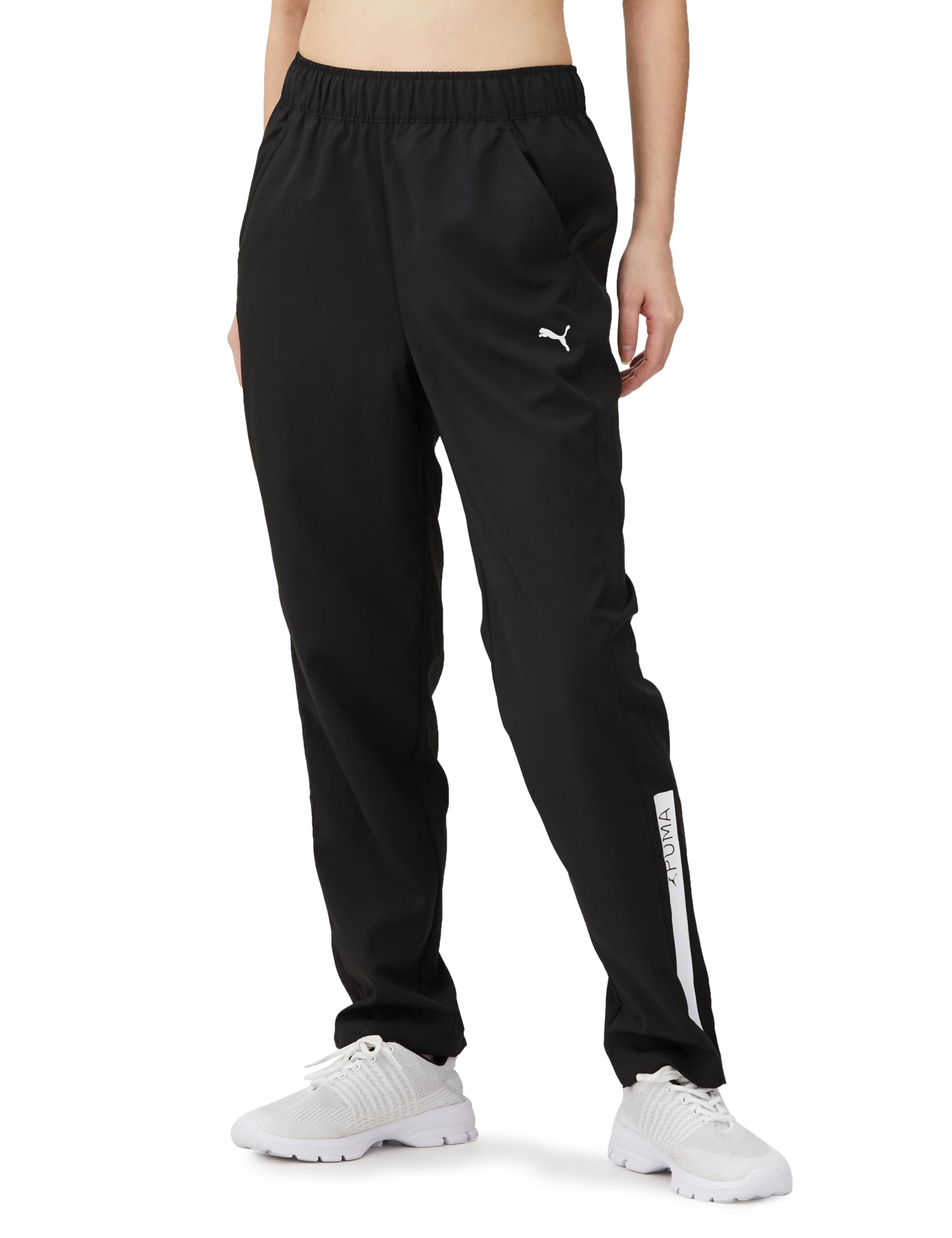 

Gym Exercise Sports Training Long Pants Cross Woven Pants 525221 24 Color Black [PUMA] Women s Spring/Summer (01)
