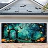 2D Flat Surface, 2D Curtain Banner, 2D Flag Banner, 1 Halloween Garage Door Banner, 72.83 Inches Longzyc