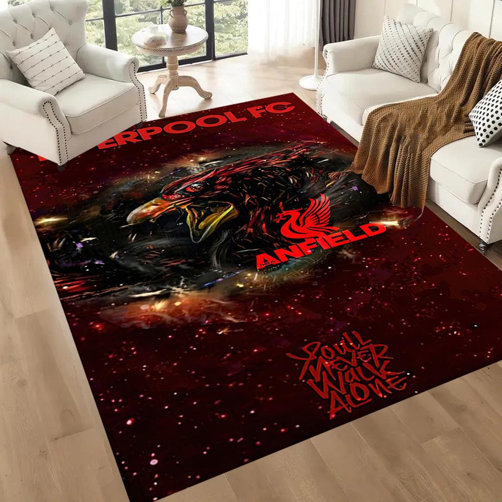 Liverpool Football Club Area Rug Perfect For Hallway Balcony Foyer Bedrooms Antislip Carpet Office Home Decor