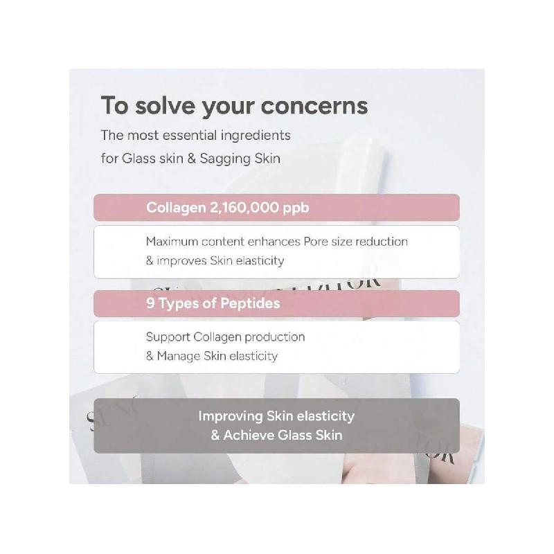 SUNGBOON EDITOR Deep Collagen Overnight Mask 37gx4ea | Original Hydrating Collagen Face Mask | Real Collagen 2,160,000PPB For Elasticity