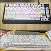 Original Height Black and White Keycaps Set 125PCS for Mechanical Keyboards Extended Comfortable Typing Experience