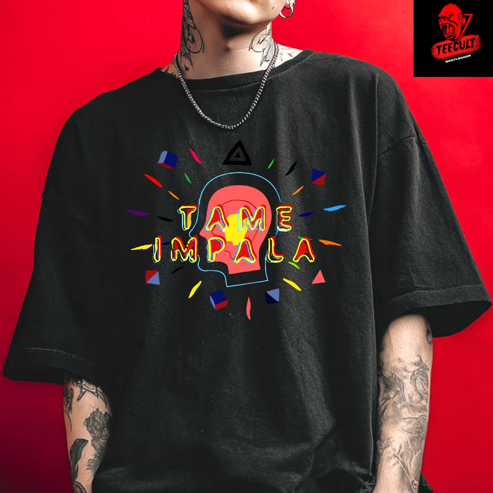 Men s and Women s T-shirts Tame Impala Indie Rock Band Music Tee Unisex Heavy Cotton XXXL