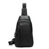 Real Cowhide Men's Bag Single Shoulder Crossbody Genuine Leather Chest Korean Casual Top Layer