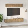 Wall Mounted TV Cabinet Set 5 Pcs Artisan Oak Wood Based Material