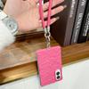 Lanyard Wrist Strap Case For Samsung Z Fold 8 Wrinkles 3D Water Ripples Cases for Galaxy ZFold 8 7 6 5 Fold8 Slim Matte PC Cover