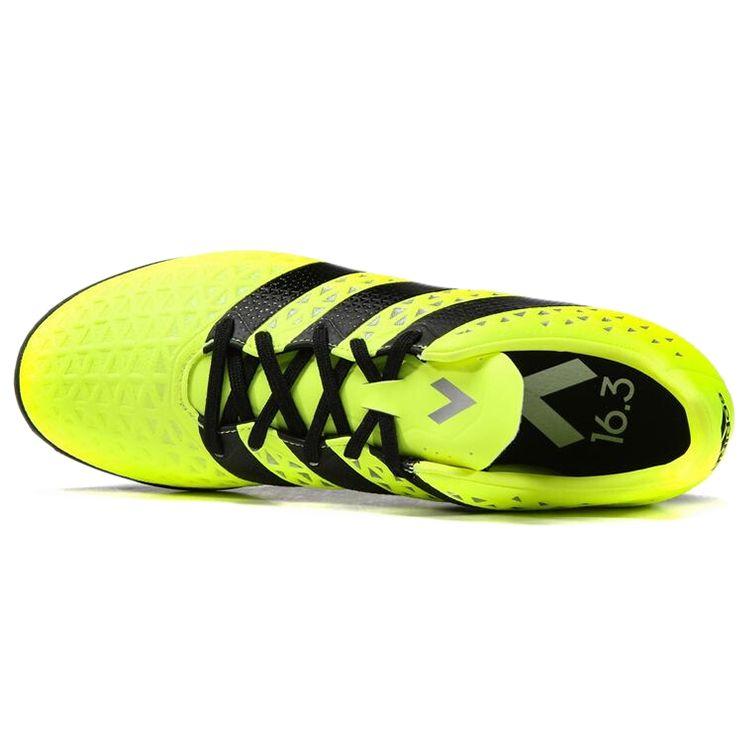 Adidas Ace 16.3 Tf Durable Non-Slip Low-Top Sports Football Shoes Men Football Shoes Yellow Black S31960