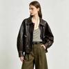 Kaiser Women's Genuine Lambskin Oil-Wax Leather Jacket