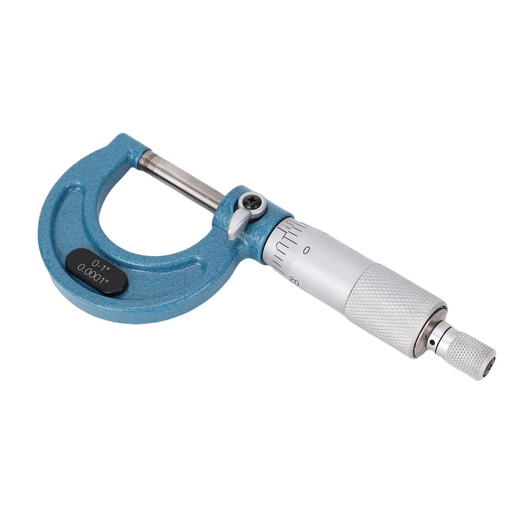 Outside Micrometer Inch 0 1in 0.0001in Graduation Machinist Tool Alloy Accurate Standard with Box