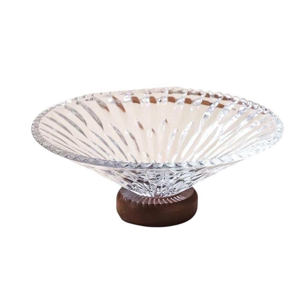 Large Capacity French Glass Berry Tray Decorative Dry Fruit Placed Tray  for Snacks Candy