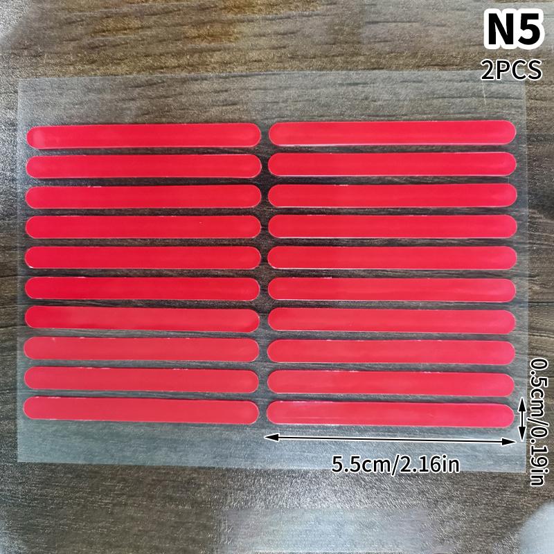 2 szt. Przezroczysta taśma klejąca do paznokci Stojak ekspozycyjny na sztuczne paznokcie Naklejki z klejem Dwustronnie klejone Narzędzia do ćwiczeń i prezentacji manicure