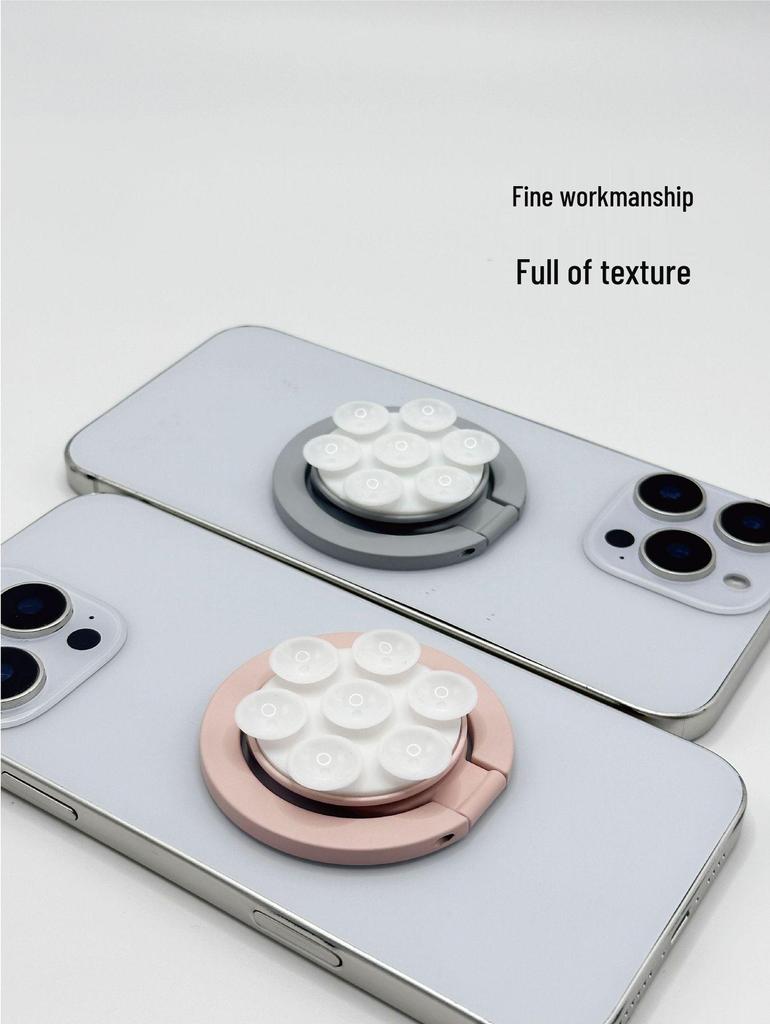 Cross-Border Magnetic Suction Phone Holder Case with Silicone Grip