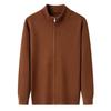 470g Men's Old Money Style Wool Zipper Cardigan Sweater - Thick Warm Knitwear