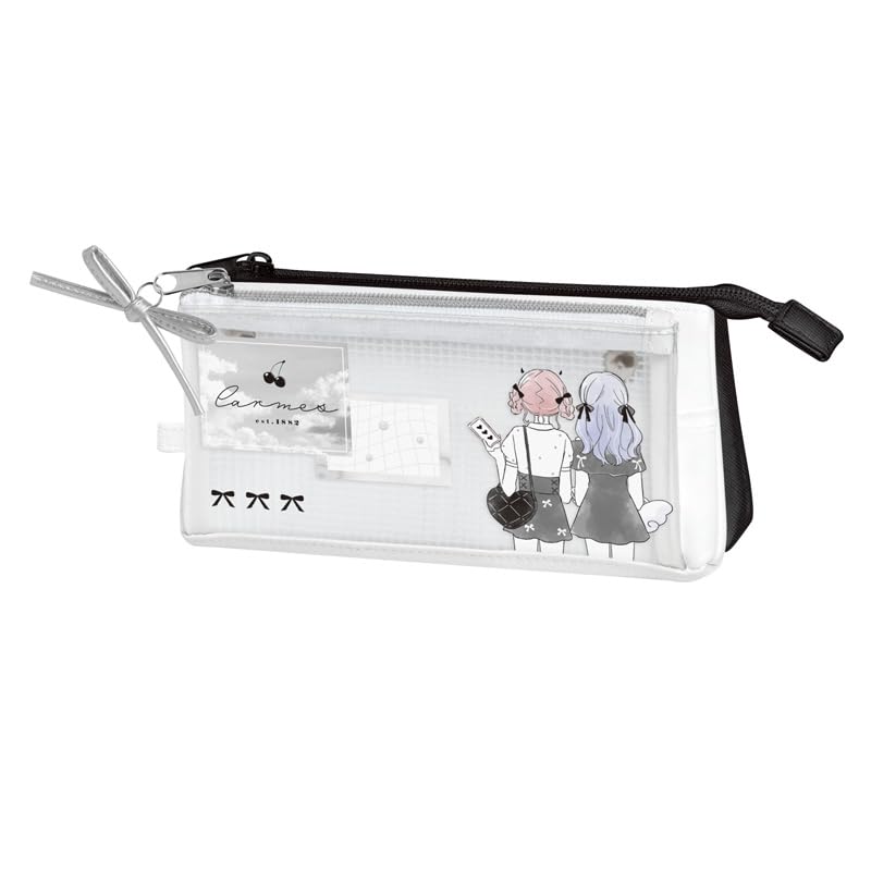 

Kamio Japan Kaku Multi Pencil Case LIKE Ulzzang Sun 227738 Monochrome Ribbon [Kamiojapan]