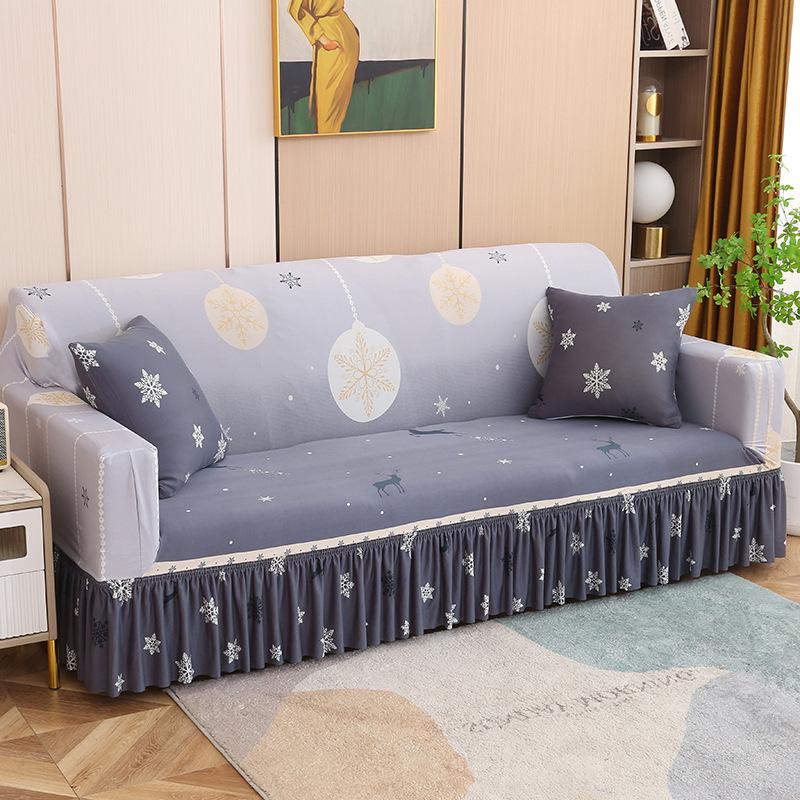 Skirt Universal Sofa Cover Full Cover Sofa Cover Elastic Cover Fabric Sofa Cover Universal