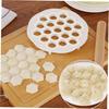 Dumpling Press Set 2-Piece Plastic Kitchen Tool for Easy Quick Dumpling Making and Stuffing, Ideal for Home Cooking