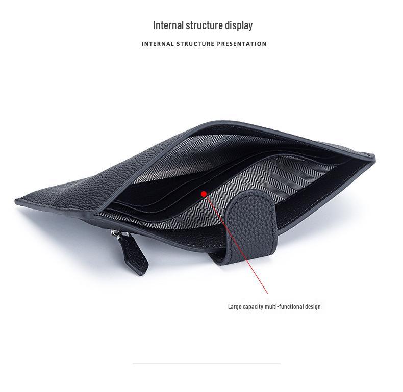 Top Grain Cowhide Women's Ultra-Thin Long Leather Phone Wallet 2025