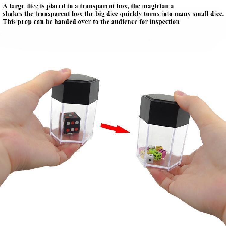 1/3set Colorful Dice, Split Dice Toys, Magic Show Props