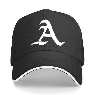 Gorra de Béisbol Snapback Ajustable con Elegante Letra A Vintage Negra Visera Curva para Ideal para Gorra de Béisbol Sandwich