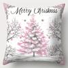 Christmas decoration pillow cover Christmas dwarf snowman pattern living room sofa cushion cover bedroom room home decoration