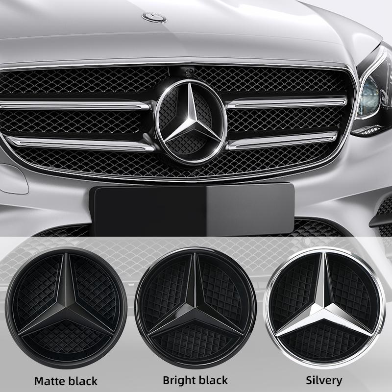 For Mercedes Benz W205 A B C W212 W20E CLA CLS Car Grill Emblem Star Badge Car Front Grill Logo Car Ornaments JY1