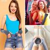 Women Winter Long Fingerless Gloves Knitted Arm Warmer Thumbhole  Gloves