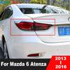 Rear Tail Light Lamp Cover Trim For Mazda 6 Atenza Sedan 2013 2014 2015 2016 Chrome Car Taillight Garnish Strip Accessories